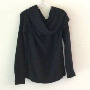 Leith Sweater Women's Size Small Cowl Neck Black NEW Nordstrom Pullover Soft